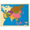 puzzle map of asia