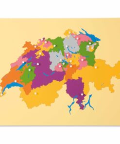 puzzle map of switzerland