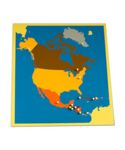 puzzle map of north america