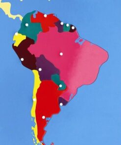 puzzle map of south america