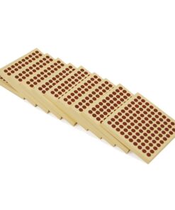 wooden squares of 100 ( set of 10)