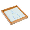 demonstration tray , geometric cards