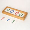 Small Number Cards, Plastic 1-9000