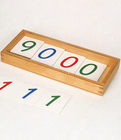 Small Number Cards, Plastic 1-9000
