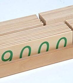 Large Number Cards, Wooden 1-9000