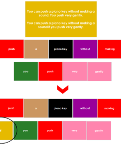 grammar card printed