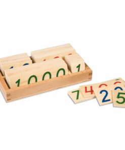 Small Number Cards, Wooden 1-9000